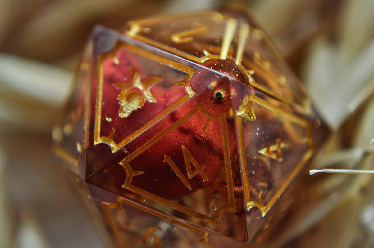 The Hag's Brood 7pc Dice Set - CHICKENS!