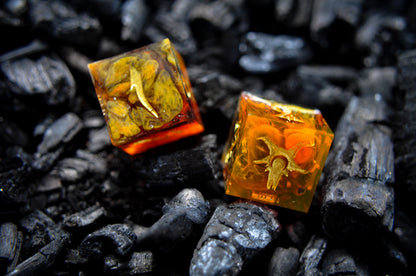 Elemental D6 Set (2pc) - FIRE
