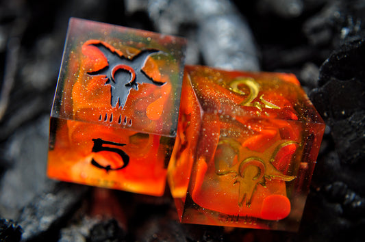 Elemental D6 Set (2pc) - FIRE