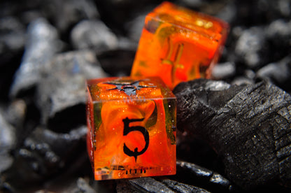 Elemental D6 Set (2pc) - FIRE