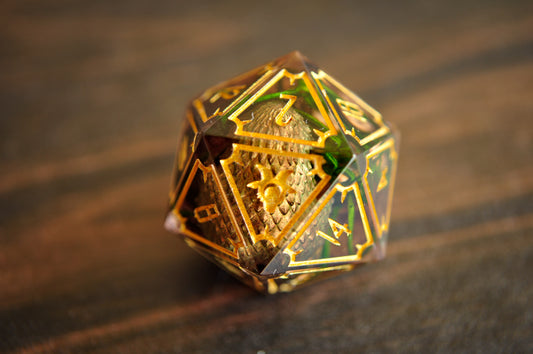 Gold Dragon Egg Single D20