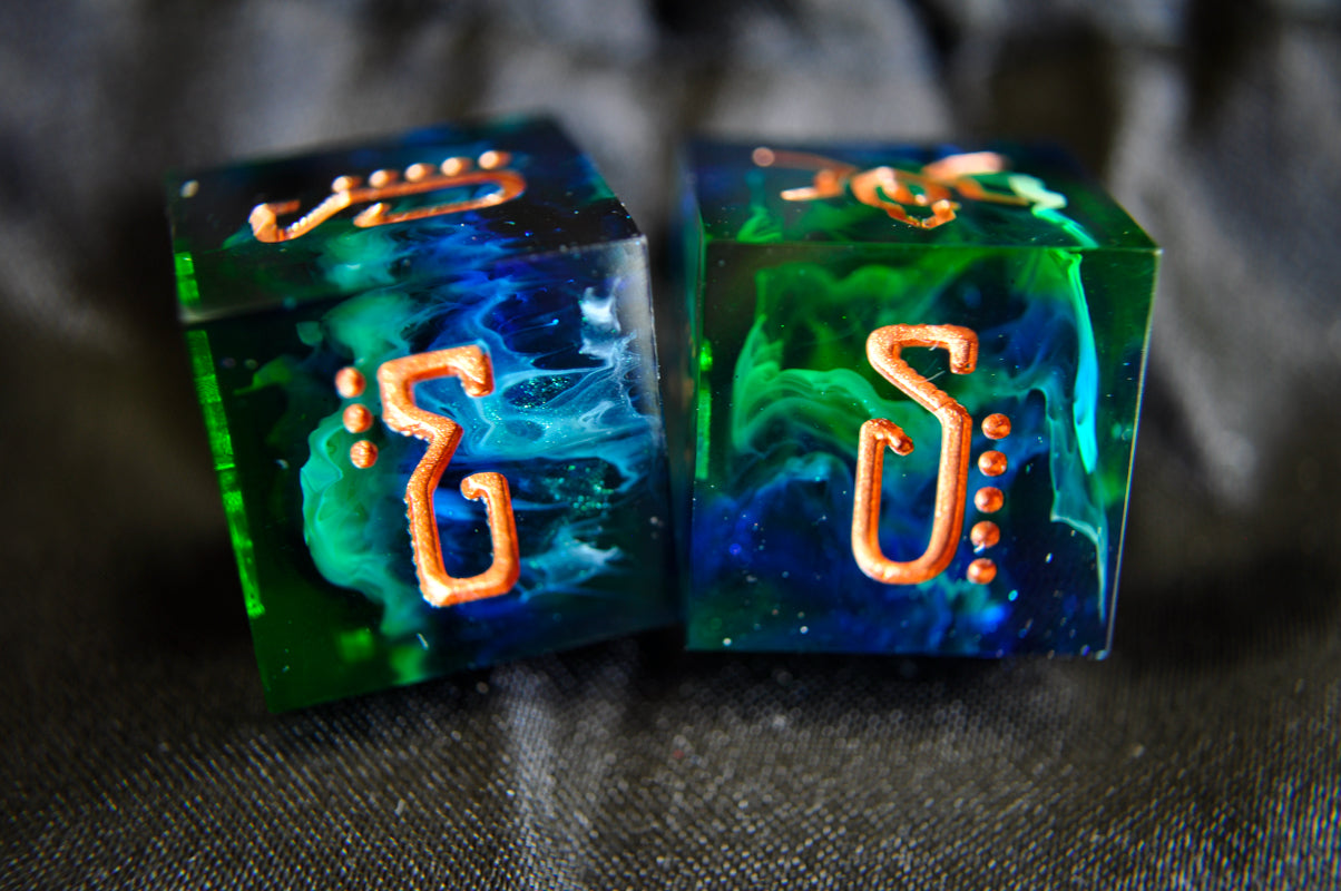 Elemental D6 Set (2pc) - WATER