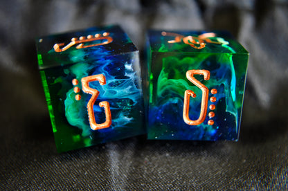 Elemental D6 Set (2pc) - WATER