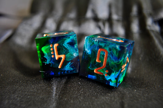 Elemental D6 Set (2pc) - WATER