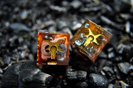 Elemental D6 Pair - Fire