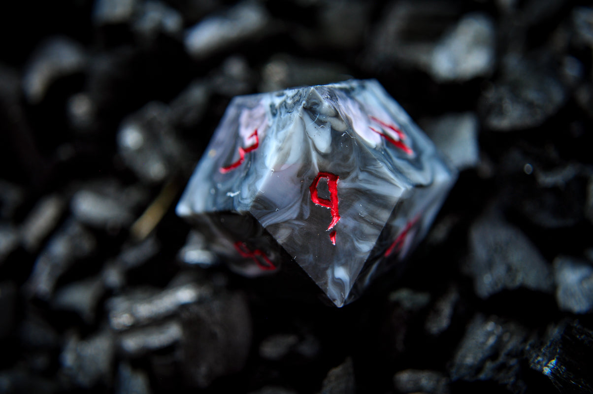 The Ore that Bleeds 7pc Matte Dice Set