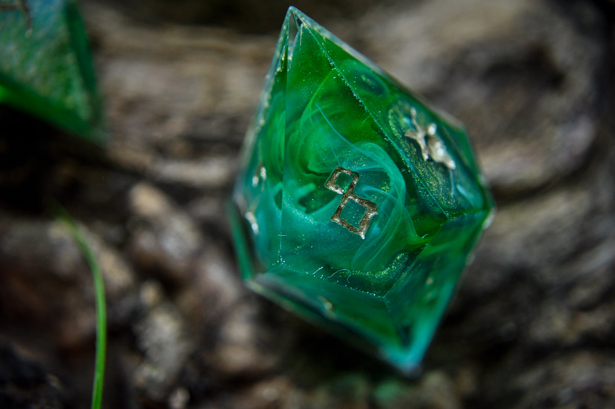 Viridian Blight-Bringer 7pc Dice Set