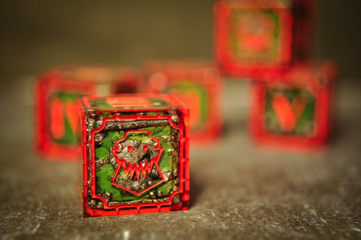 Da Green Wunz Ork D6 Set - 5pc