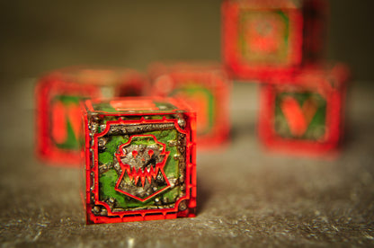 Da Green Wunz Ork D6 Set - 5pc
