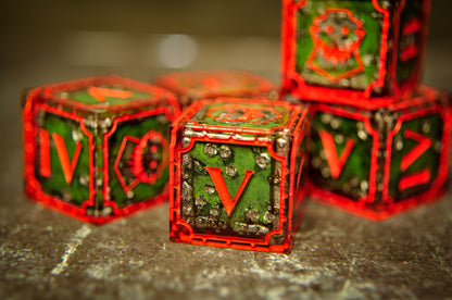 Da Green Wunz Ork D6 Set - 5pc