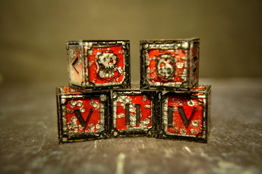 Da Red Wunz Ork D6 Set - 5pc