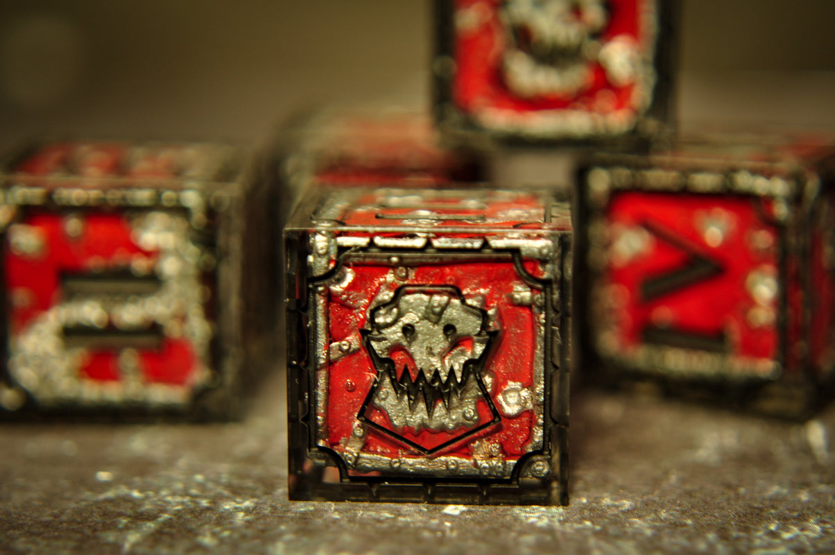 Da Red Wunz Ork D6 Set - 5pc
