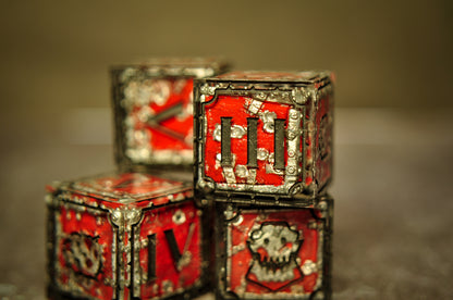 Da Red Wunz Ork D6 Set - 5pc